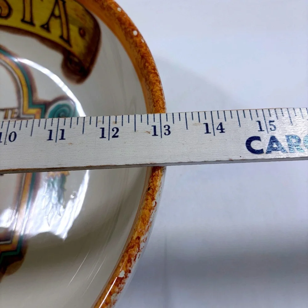 La Compagnia Dei Decori Italy Hand Painted Pasta Serving Bowl Le Antiche Ricette